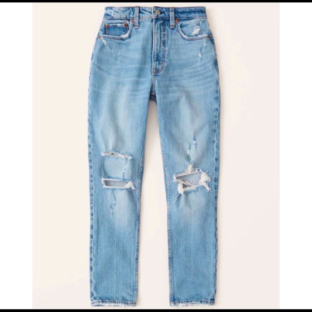 ABERCROMBIE CURVE LOVE HIGH RISE SKINNY JEANS